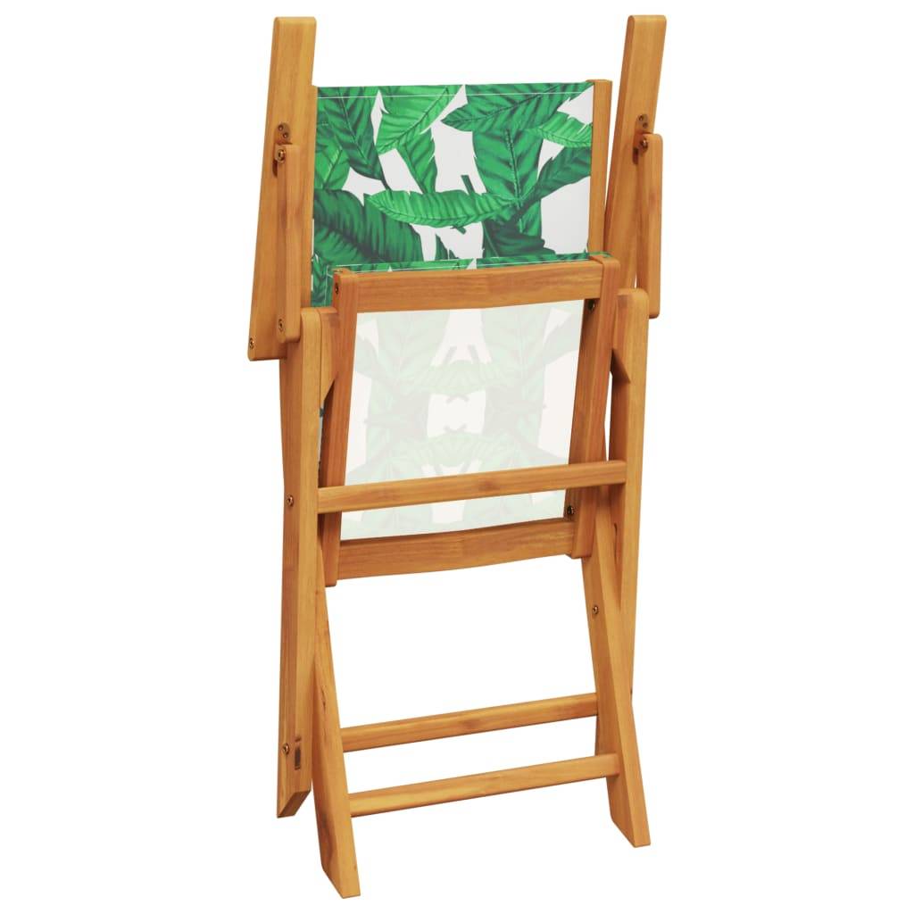 Maison Chic - Lot de 6 Chaise pliante de jardin - Chaises d'extérieur - Chaises de jardin pliables vert tissu et bois massif-JU12476 - Image 7