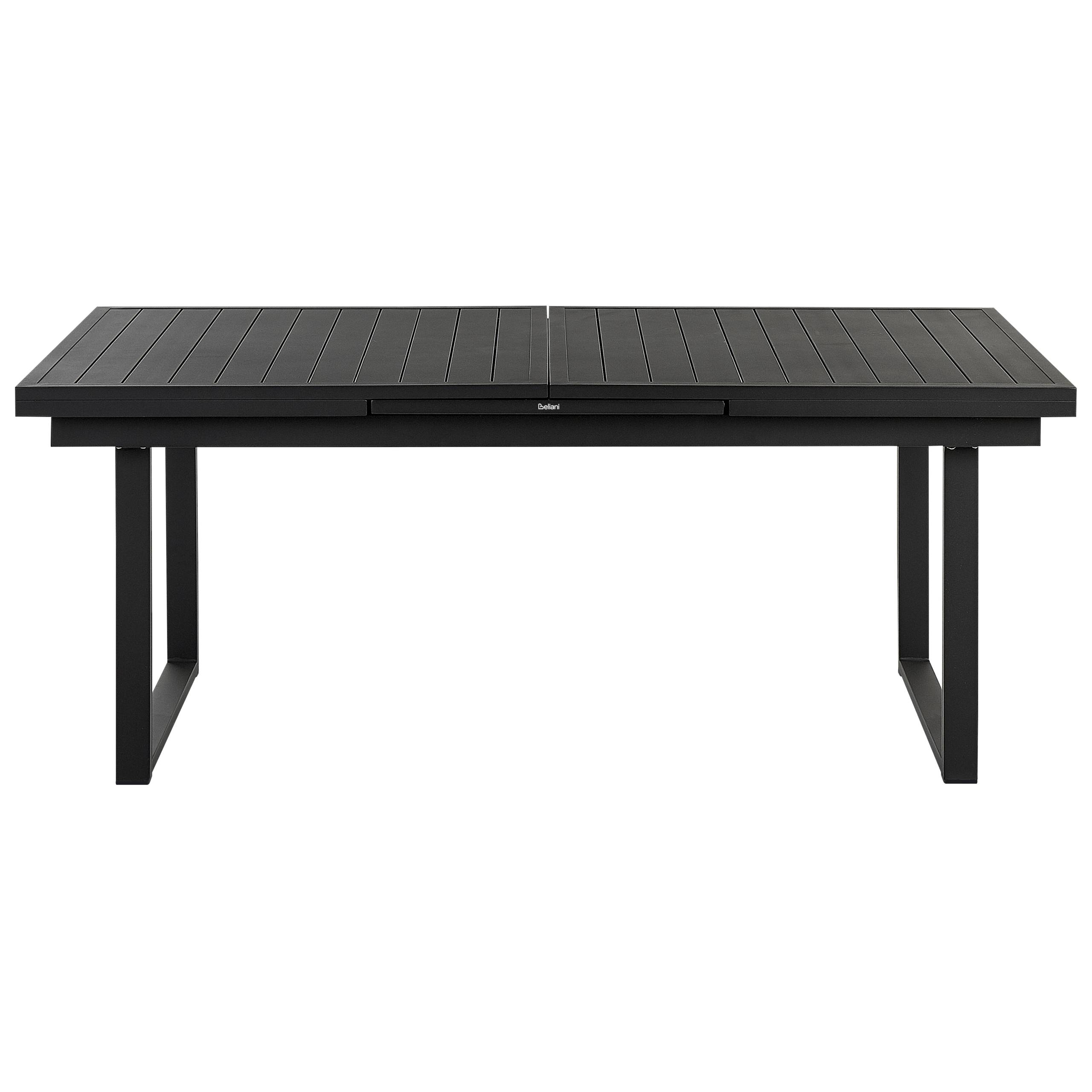 Beliani - Set de salle à manger, 6 Personnes Aluminium Noir VALCANETTO/BUSSETO - Beliani - Image 5