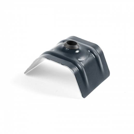 Cavalier bac acier SCELL-IT Type C1- Gris terre d'ombre RAL7022 - Sachet de 100 - CAV-TC1-7022 - Image 1
