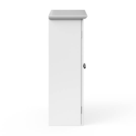 Teamson Home - Armoire murale de salle de bain effet bois blanc portes en verre Teamson Home - Image 6
