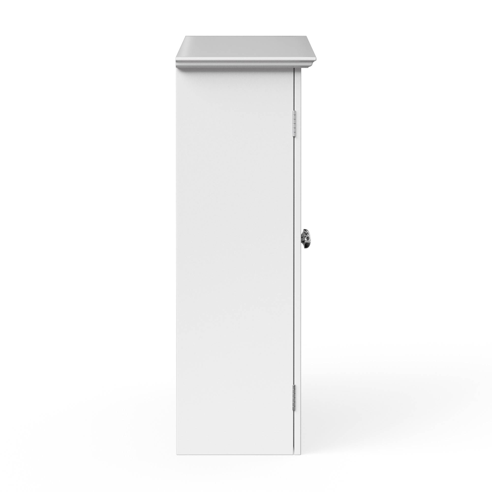 Teamson Home - Armoire murale de salle de bain effet bois blanc portes en verre Teamson Home - Image 6