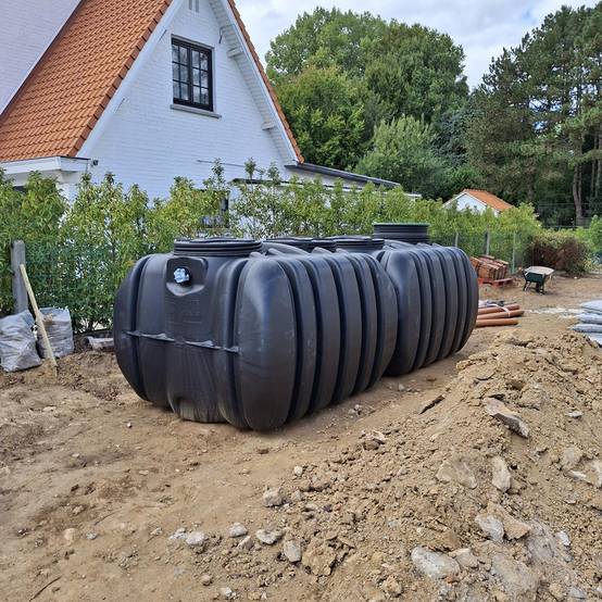 Cuve de stockage d'eau enterrée horizontale 8000l - Image 2