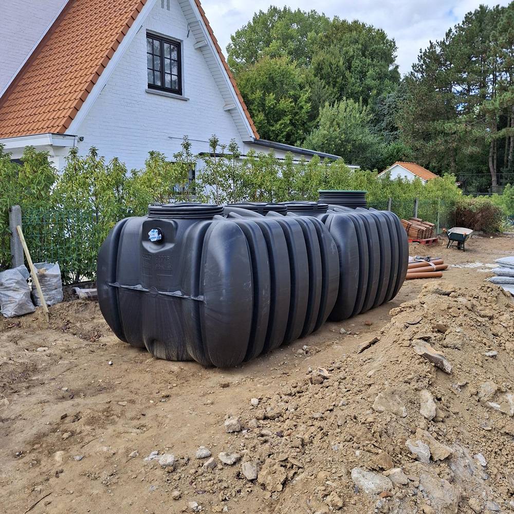 Cuve de stockage d'eau enterrée horizontale 8000l - Image 2