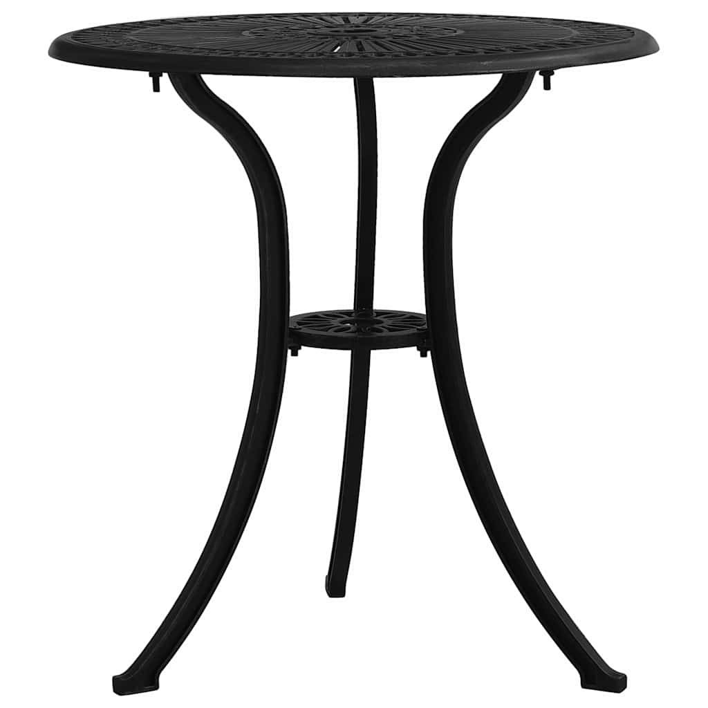 Vidaxl - Ensemble de bistro 3 pcs-Salons de jardin Aluminium coulé Noir 777118 - Image 4