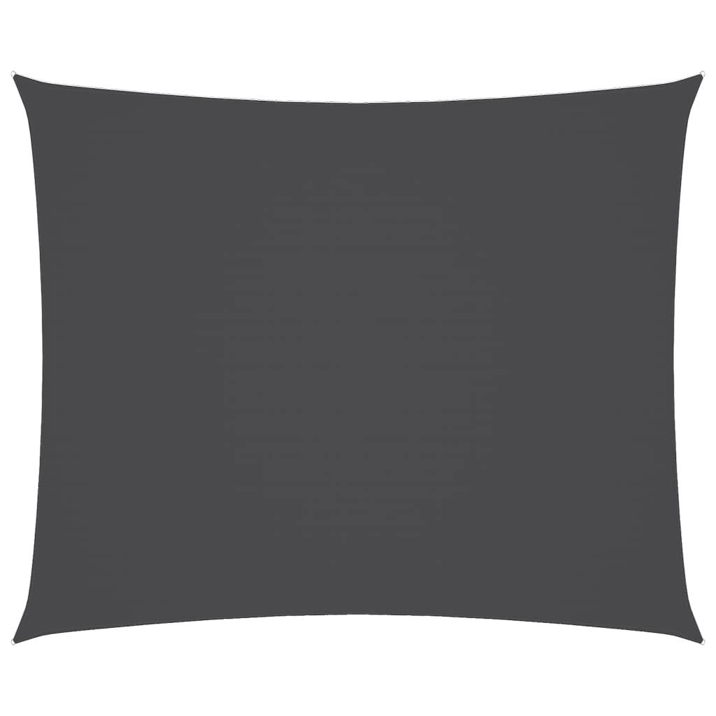 Voile de parasol tissu oxford anthracite 5 x 6 m - PANGIVO