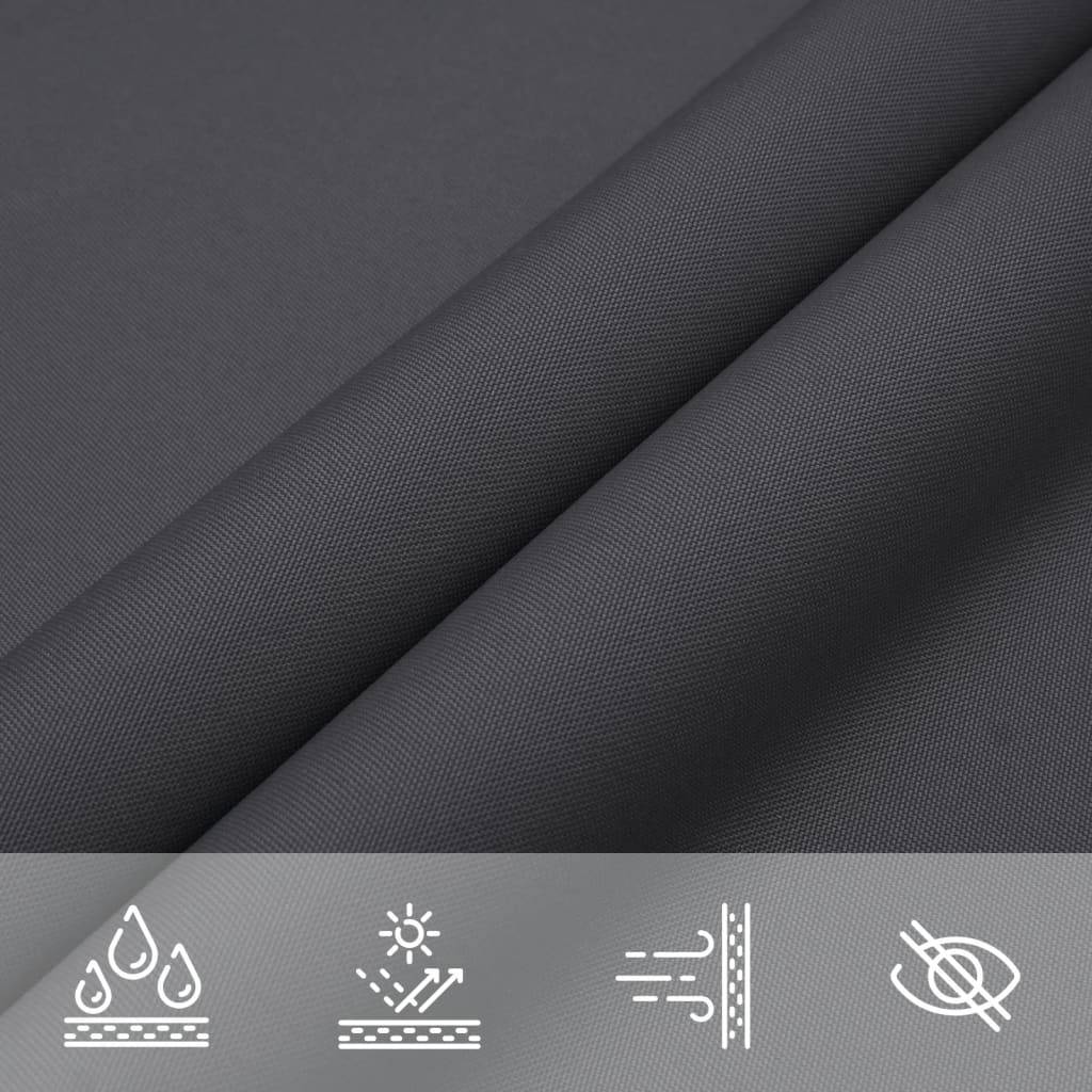 Voile de parasol tissu oxford anthracite 5 x 6 m - PANGIVO - Image 8