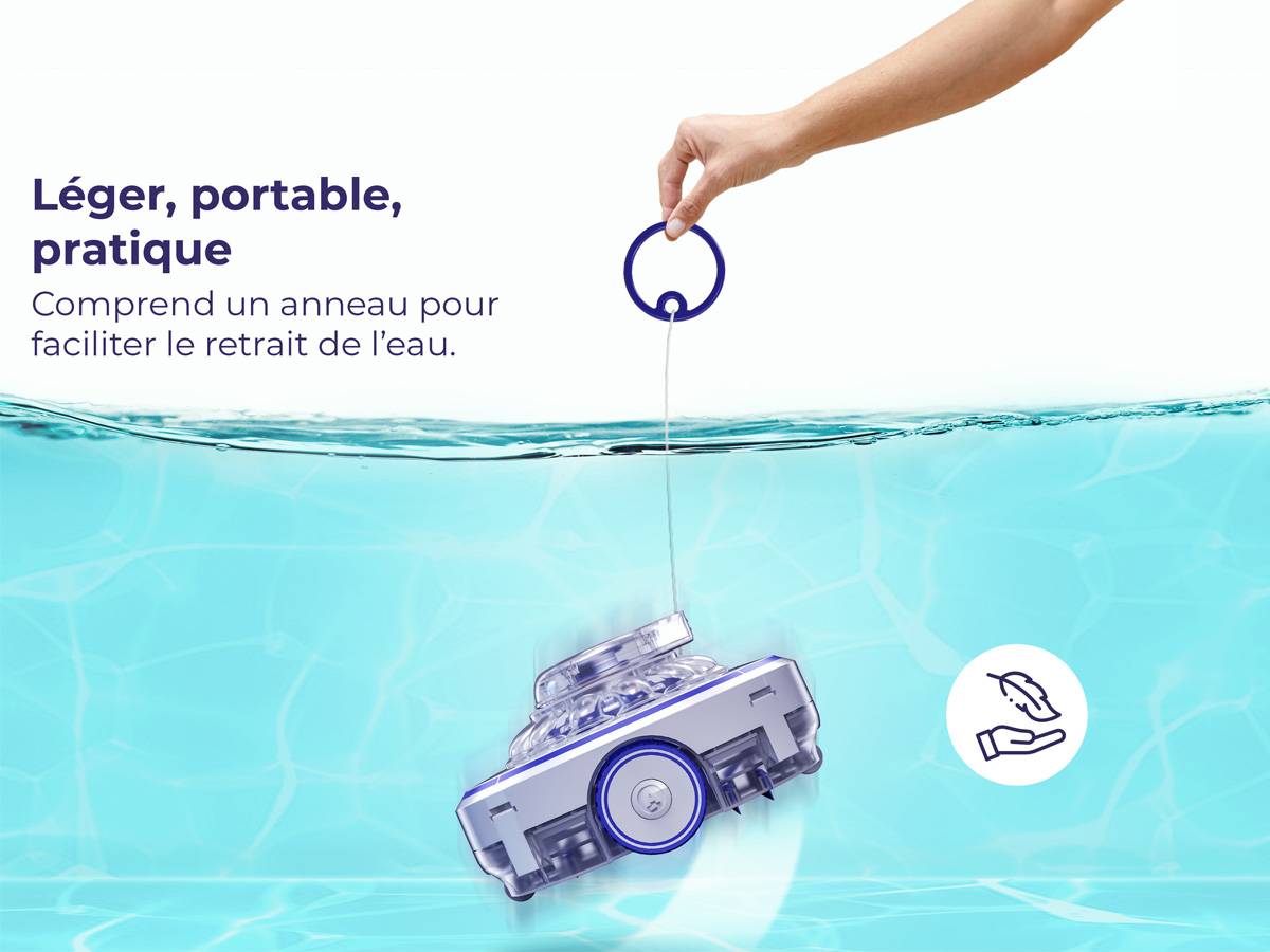 Gre Pools - Robot électrique sans fil à batterie Wet Runner - 36 m³/h - pour piscine jusqu'à 7x5 m Gre Pools - Image 4