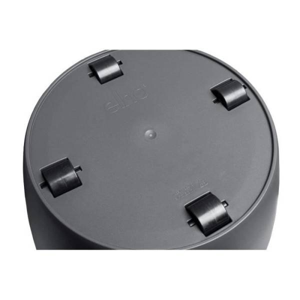 Elho - Elho Brussels Pot De Fleurs Rond Roues 40 - Noir - ø 39 X H 37 Cm - Intérieur - 100% Recyclé - Image 5