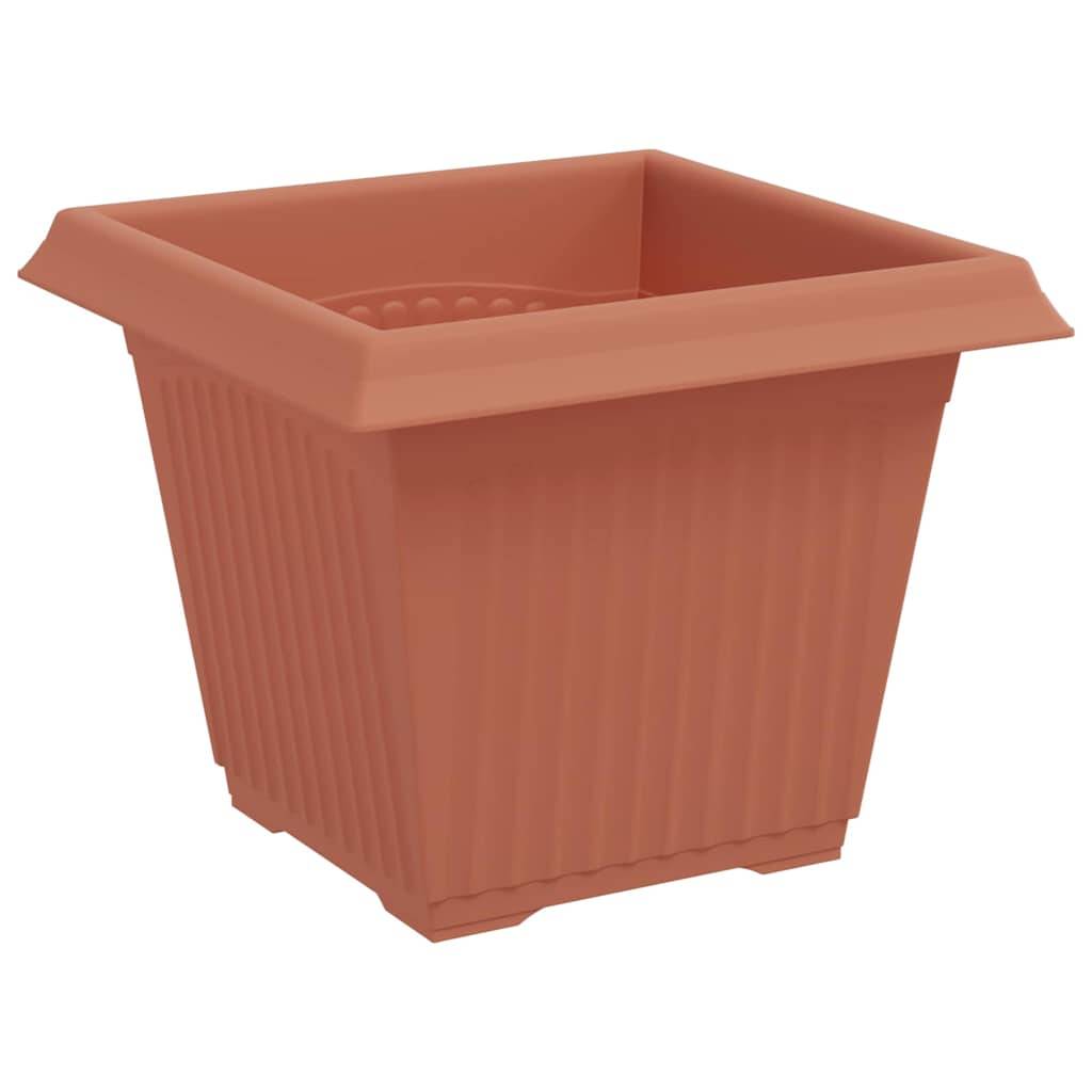 Vidaxl - Pots de plantes 6 pc Rouge brique Plastique vidaXL 3403291 - Image 7