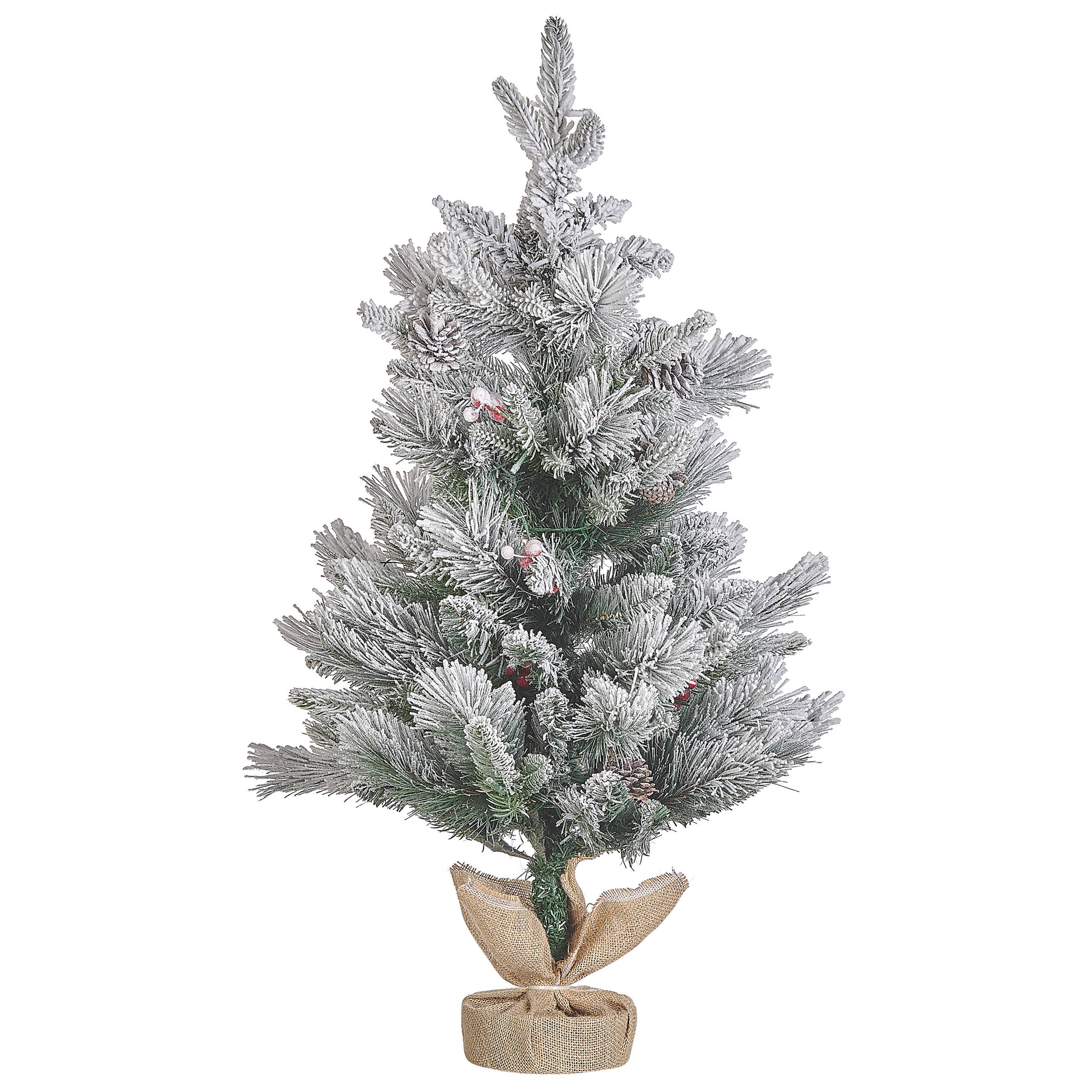 Beliani - Sapin de Noël Matière synthétique Blanc MALIGNE - 45x45x90- Beliani - Image 4