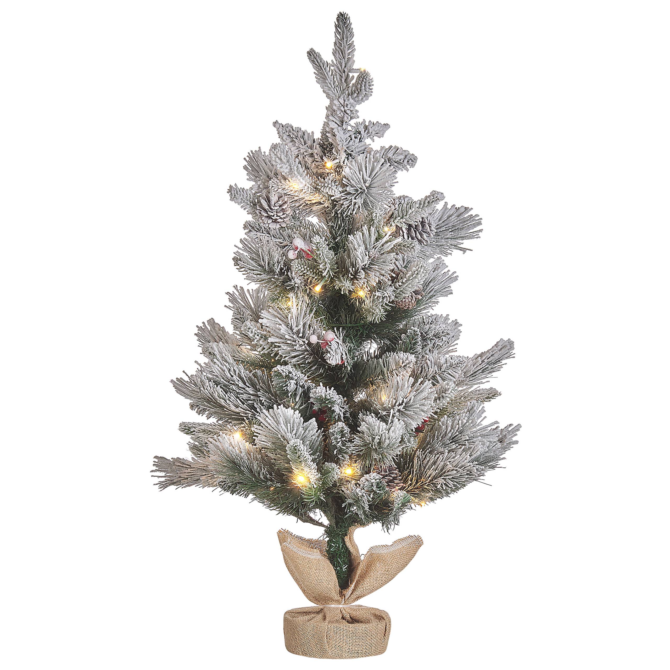Beliani - Sapin de Noël Matière synthétique Blanc MALIGNE - 45x45x90- Beliani - Image 2