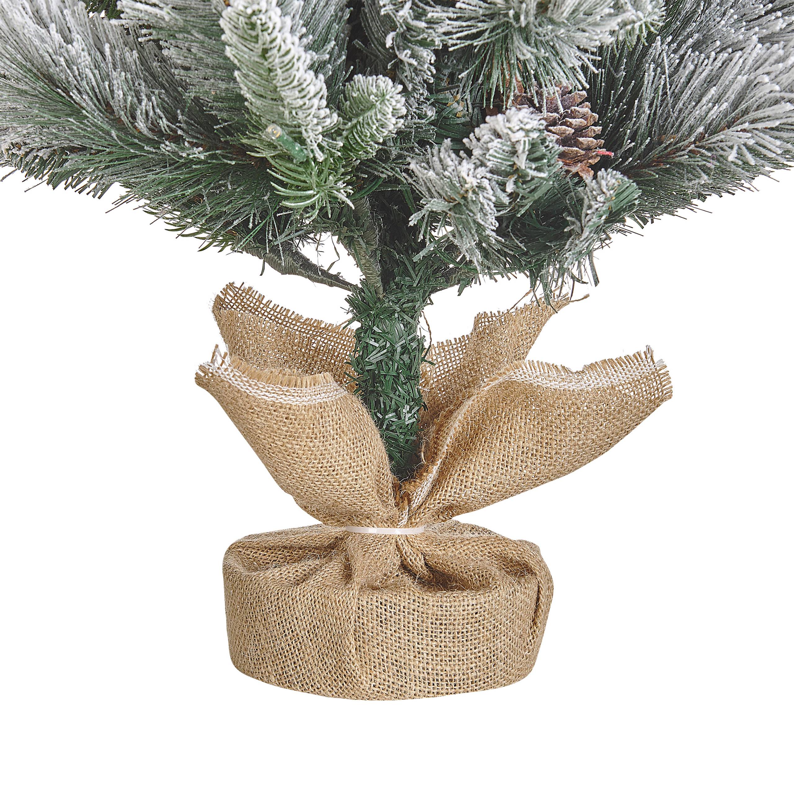 Beliani - Sapin de Noël Matière synthétique Blanc MALIGNE - 45x45x90- Beliani - Image 6