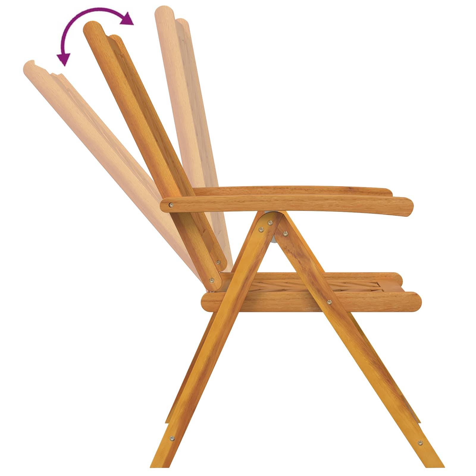 Ensemble de salle à manger jardin bois d'acacia massif marron 45 x 45 x 60 cm (3 pièces) - PANGIVO - Image 8