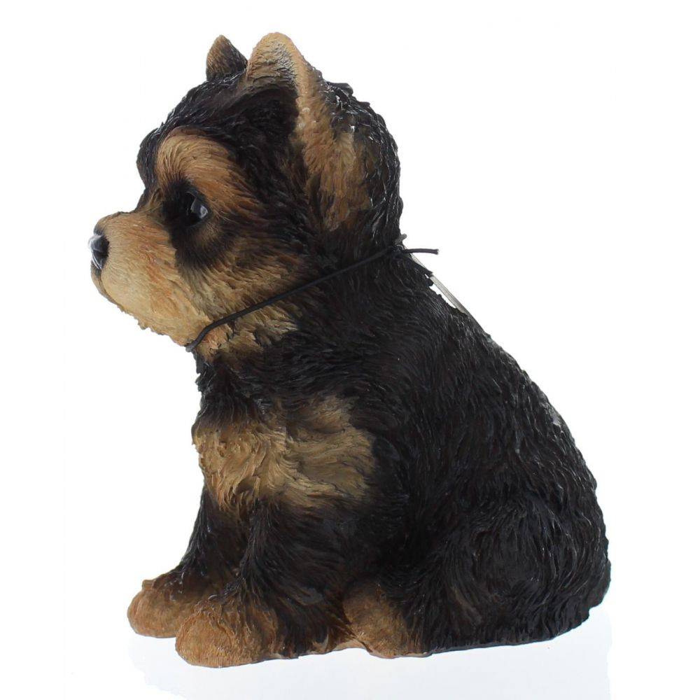 Vivid Arts - Chiot yorkshire assis en résine 16 cm - Image 2