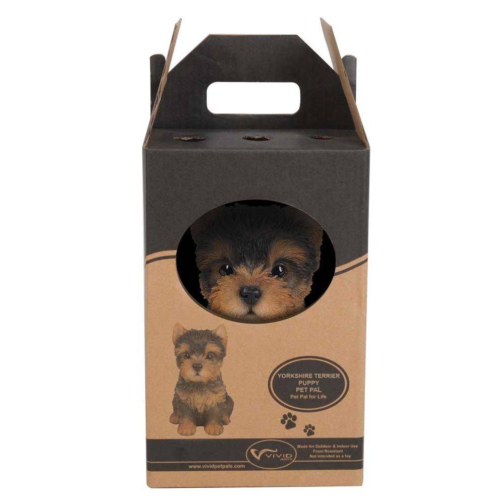 Vivid Arts - Chiot yorkshire assis en résine 16 cm - Image 4