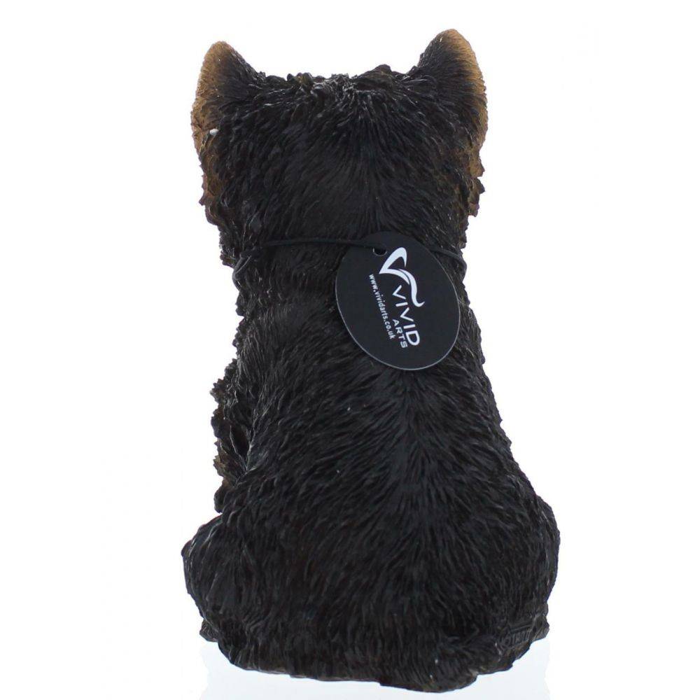 Vivid Arts - Chiot yorkshire assis en résine 16 cm - Image 3