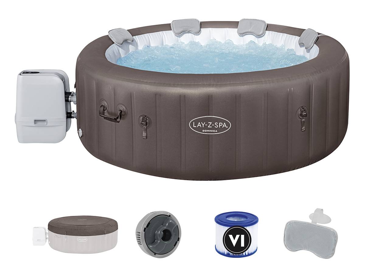 Bestway - Spa gonflable Lay-Z-Spa Dominica rond Hydrojet 4/6 places - Bestway - Image 2