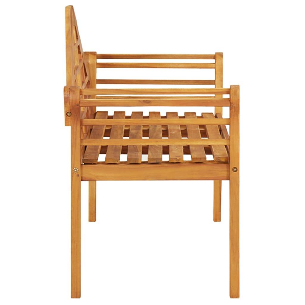 Maison Chic - Banc de jardin - Banc d'extérieur - Banquette 125 cm Bois d'acacia solide - Image 3