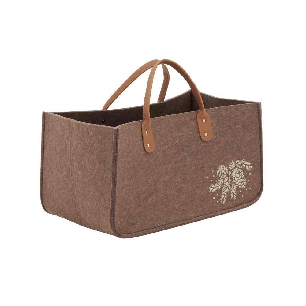 Aubry Gaspard - Sac à bûches en feutrine 50 x 25 cm - Image 2