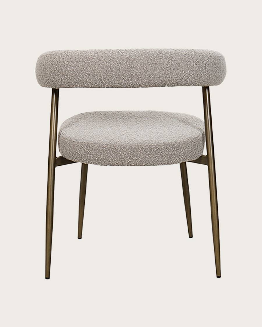 Agda - Lot de 2 chaises Agda en tissu et pieds métal - UNIQKA - Image 6