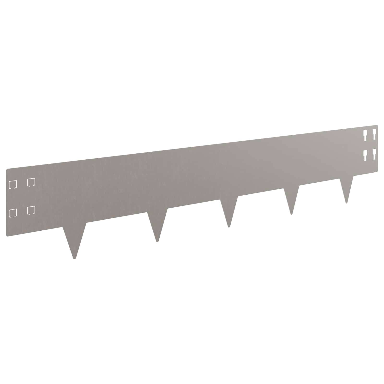 Bordure de jardin acier aménagement extérieur démarcation 10pcs 100x20cm rouillé - ComfortXL Outdoor Living - Image 5