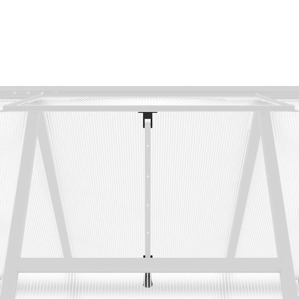 Vidaxl - Serre avec cadre de base argenté 224x169x195 cm aluminium vidaXL 4005834 - Image 6