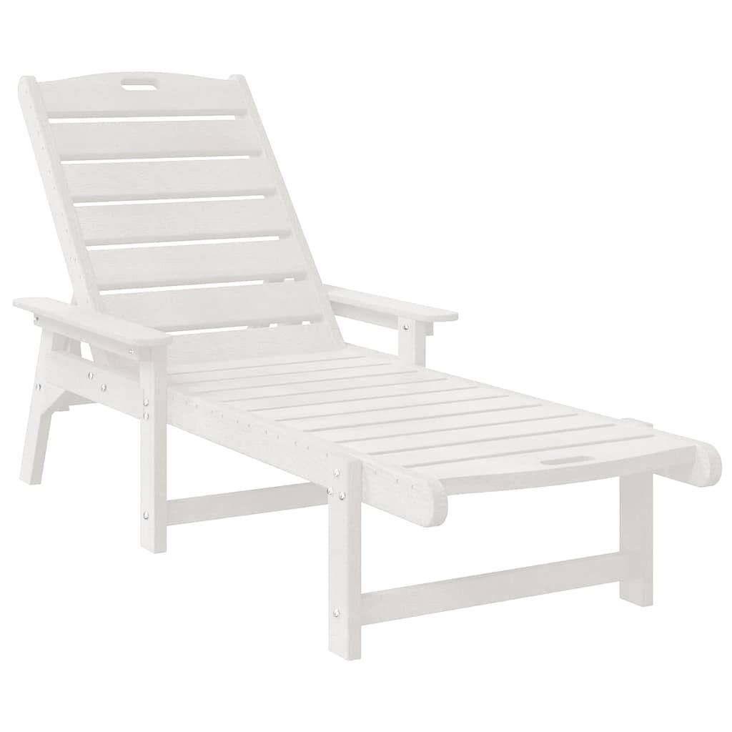 Vidaxl - Transat 3 pcs Blanc Polyéthylène vidaXL 3335854 - Image 6