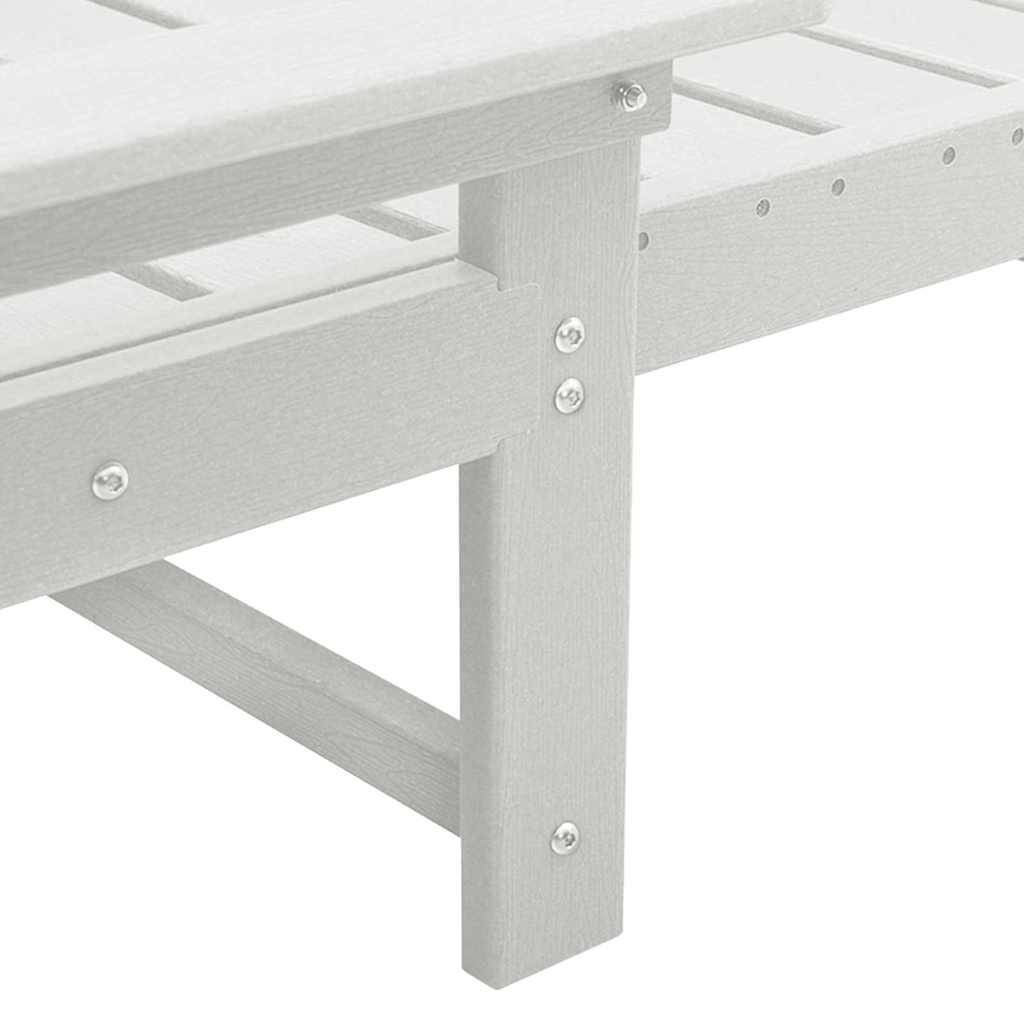 Vidaxl - Transat 3 pcs Blanc Polyéthylène vidaXL 3335854 - Image 8