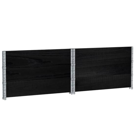 Jardinière bois de pin noir 100 x 100 x 60.5 cm - PANGIVO - Image 6