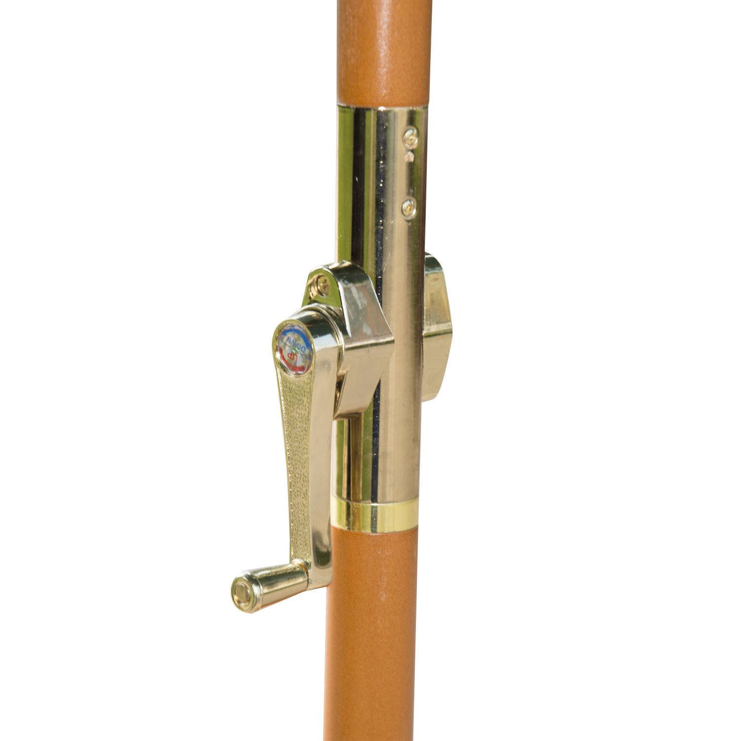 PANGIVO - Parasol en bois et polyester vert foncé 265 x 265 x 264 cm - PANGIVO - Image 10