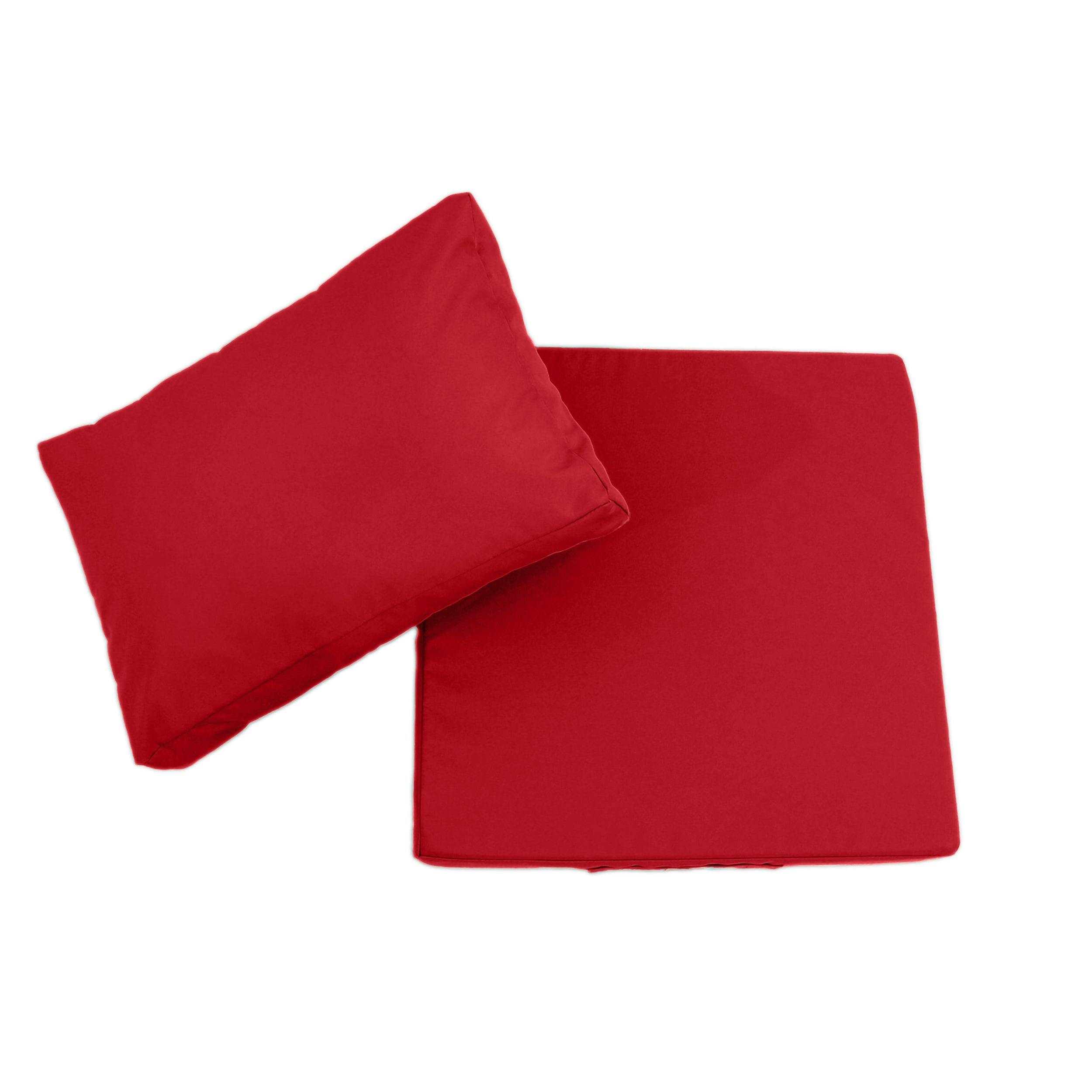 Coussins pour salon de jardin déhoussable 60x70cm Rouge - Déco arts - Image 7