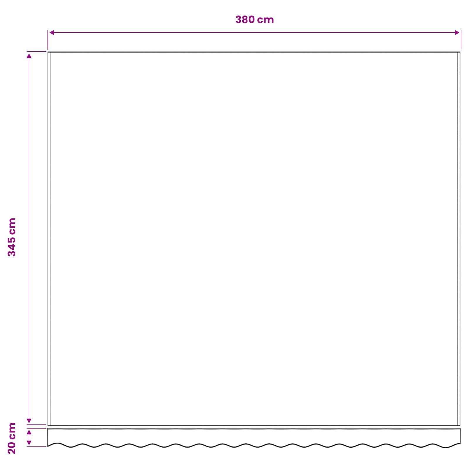 Prolenta Premium - Auvent polyester jaune 380 x 345 cm - Prolenta premium p352.5 - Image 6