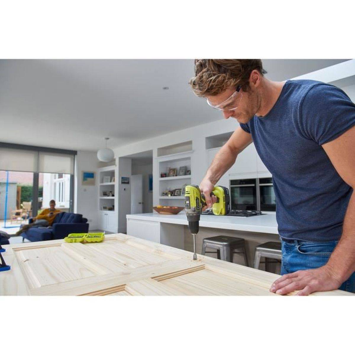 Combo 3 outils 18 V ONE+ sans fil: perceuse-visseuse, meuleuse 115 mm et scie sauteuse - RYOBI - Image 3
