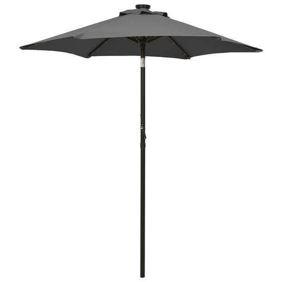 Parasol de jardin | Parasol d'extérieur avec lumières LED anthracite aluminium Maison Chic - Image 2