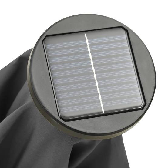 Parasol de jardin | Parasol d'extérieur avec lumières LED anthracite aluminium Maison Chic - Image 8
