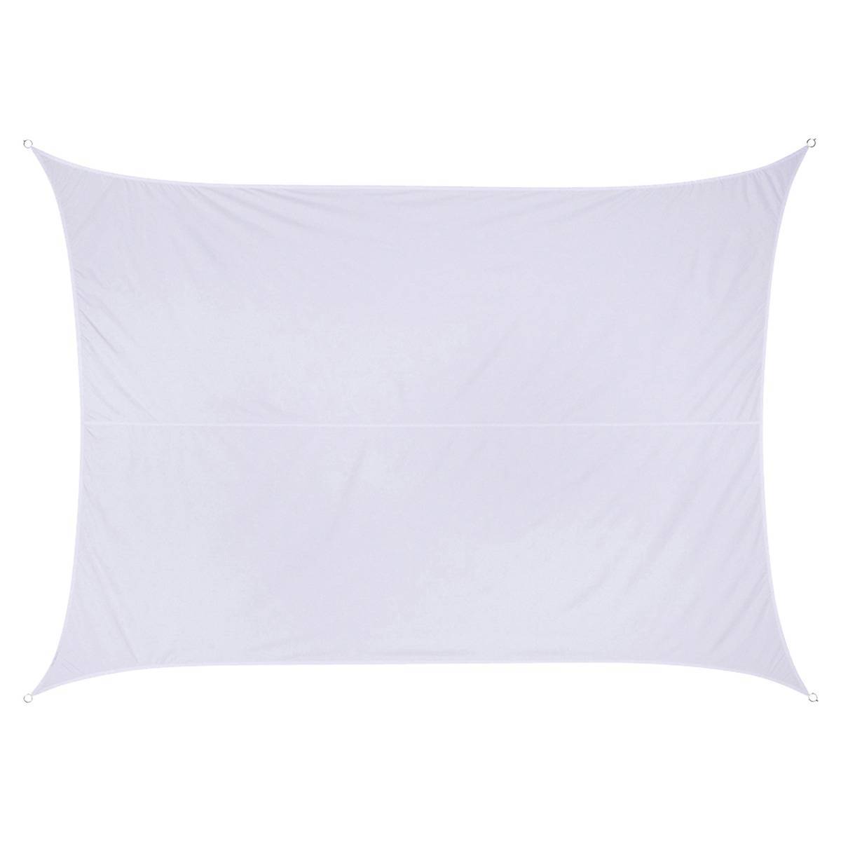 Hesperide - Voile d'ombrage rectangulaire "Curacao" blanc 4x3m en polyester Hespéride - Image 1
