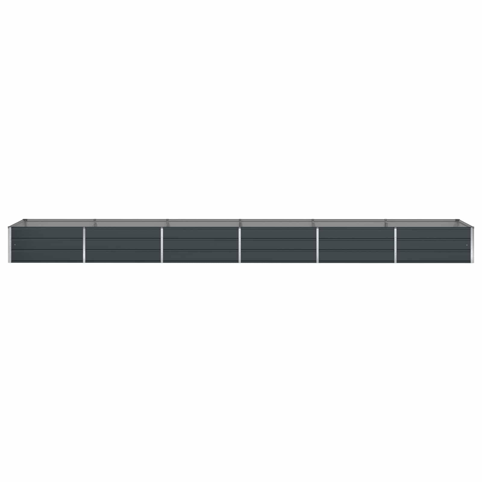 ComfortXL - Très Grand Carré Potager Acier Galvanisé 580x100x45 cm Anthracite - ComfortXL Outdoor Living - Image 5