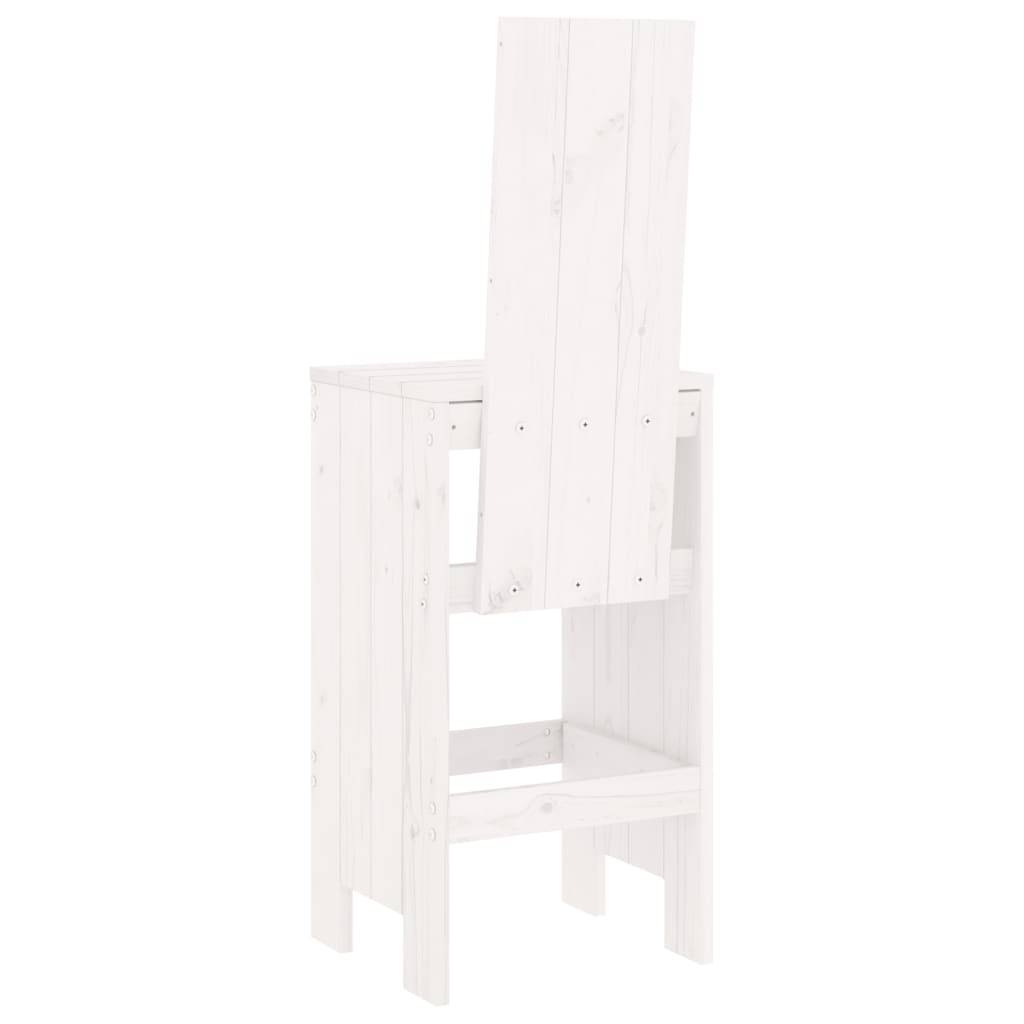Prolenta Premium - Chaises de jardin bois blanc 40 x 42 x 120 cm - Prolenta premium p382.4 - Image 5