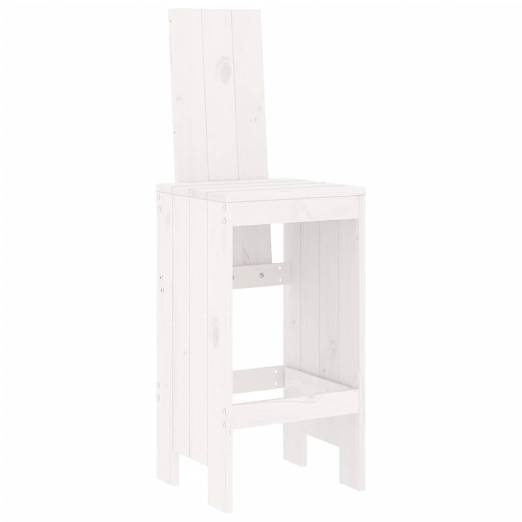Prolenta Premium - Chaises de jardin bois blanc 40 x 42 x 120 cm - Prolenta premium p382.4 - Image 3