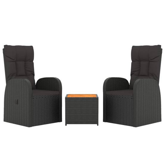 ComfortXL - Salon de Jardin 2 Personnes Résine Tressée Fauteuils Inclinables Table Basse – ComfortXL Outdoor Living - Image 3