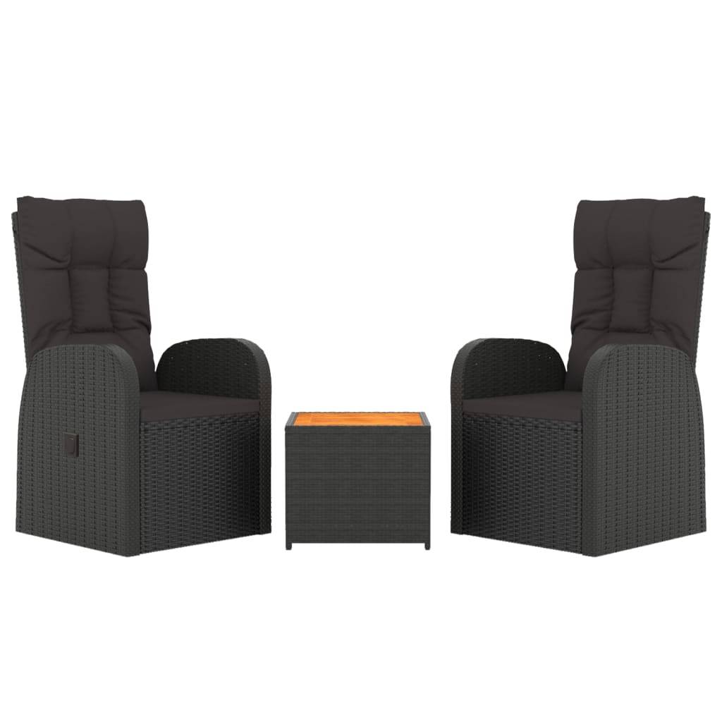 ComfortXL - Salon de Jardin 2 Personnes Résine Tressée Fauteuils Inclinables Table Basse – ComfortXL Outdoor Living - Image 3