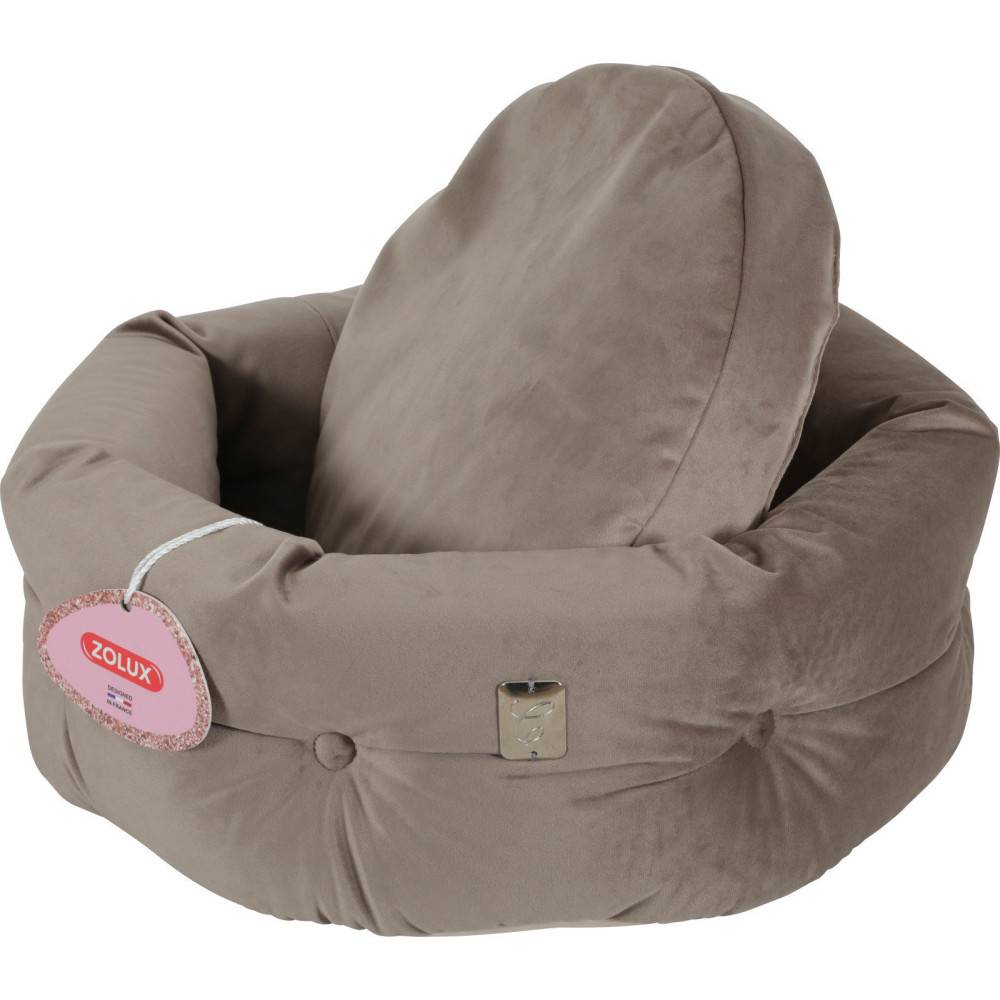 Zolux - Corbeille Chesterfield Chambord Taupe. ø 41 cm. pour chats. - Image 3