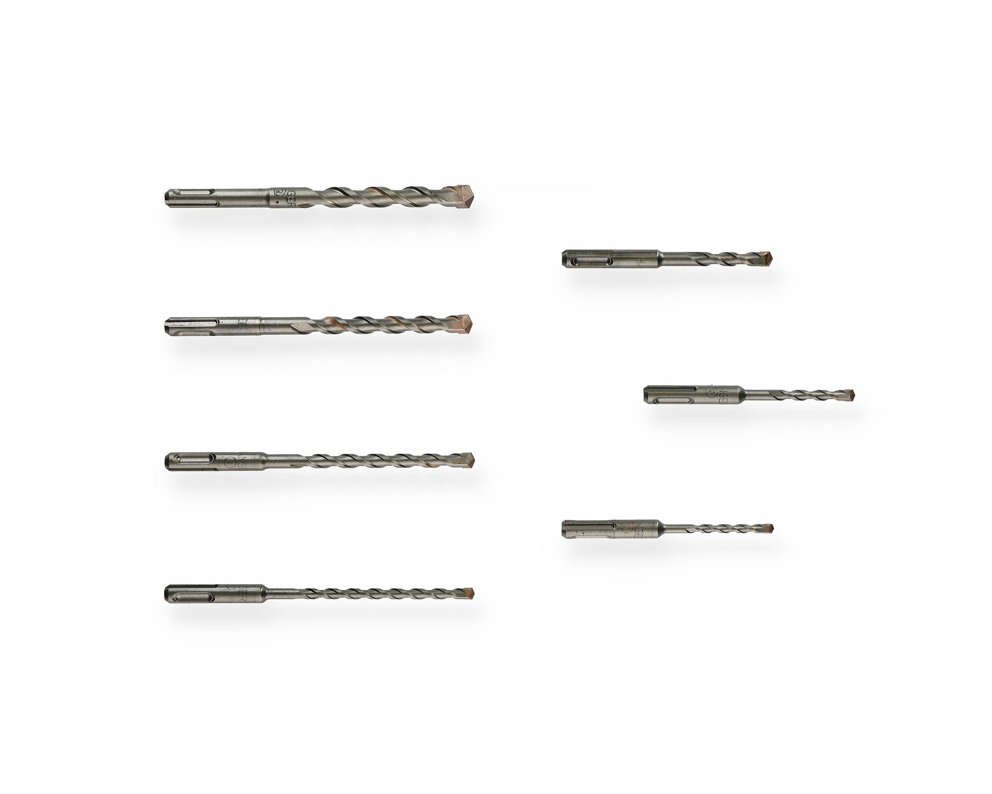 Coffret de 7 forets béton à deux taillants SDS Plus de 5 à 12mm - HANGER - 155699 - Image 3