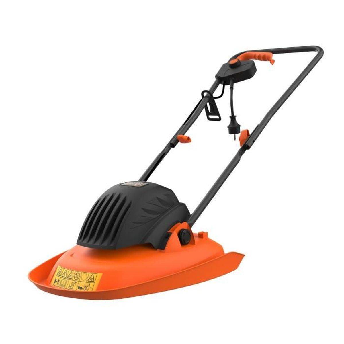 Black & Decker - Tondeuse électrique filaire à coussin d’air 1200 W, 30 cm, 6 lames, hauteurs 20/40/60 mm - BLACK+DECKER - Image 1