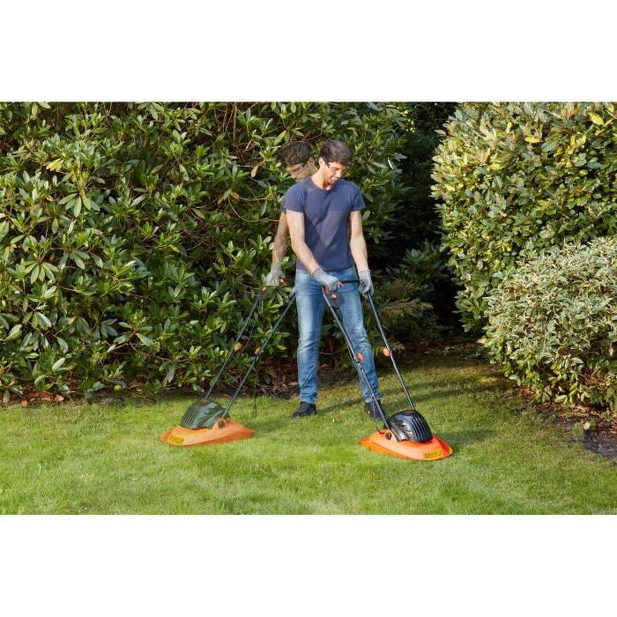 Black & Decker - Tondeuse électrique filaire à coussin d’air 1200 W, 30 cm, 6 lames, hauteurs 20/40/60 mm - BLACK+DECKER - Image 4