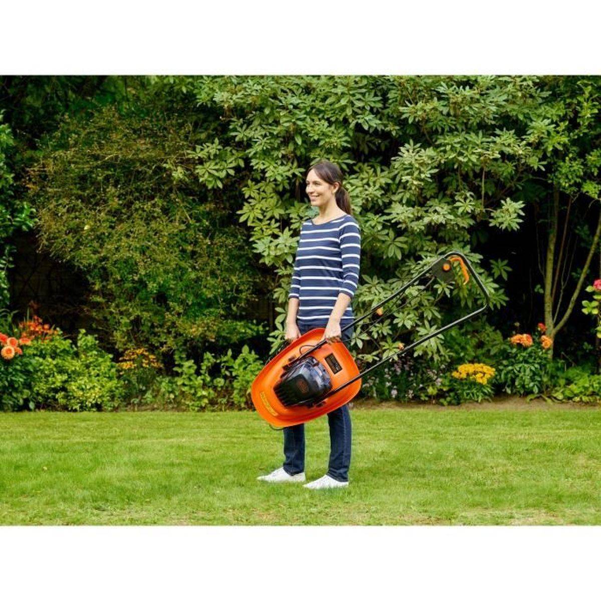 Black & Decker - Tondeuse électrique filaire à coussin d’air 1200 W, 30 cm, 6 lames, hauteurs 20/40/60 mm - BLACK+DECKER - Image 7