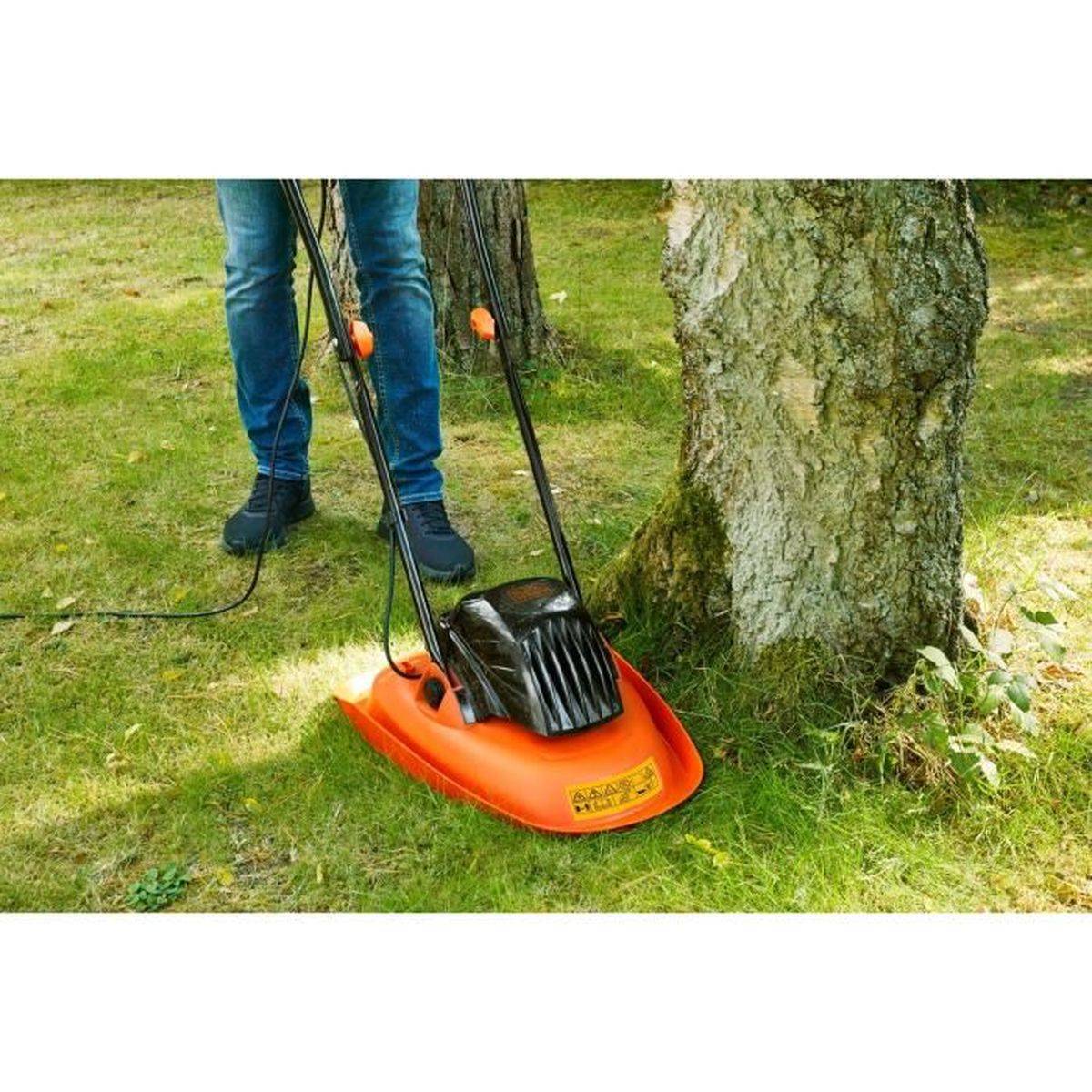 Black & Decker - Tondeuse électrique filaire à coussin d’air 1200 W, 30 cm, 6 lames, hauteurs 20/40/60 mm - BLACK+DECKER - Image 2
