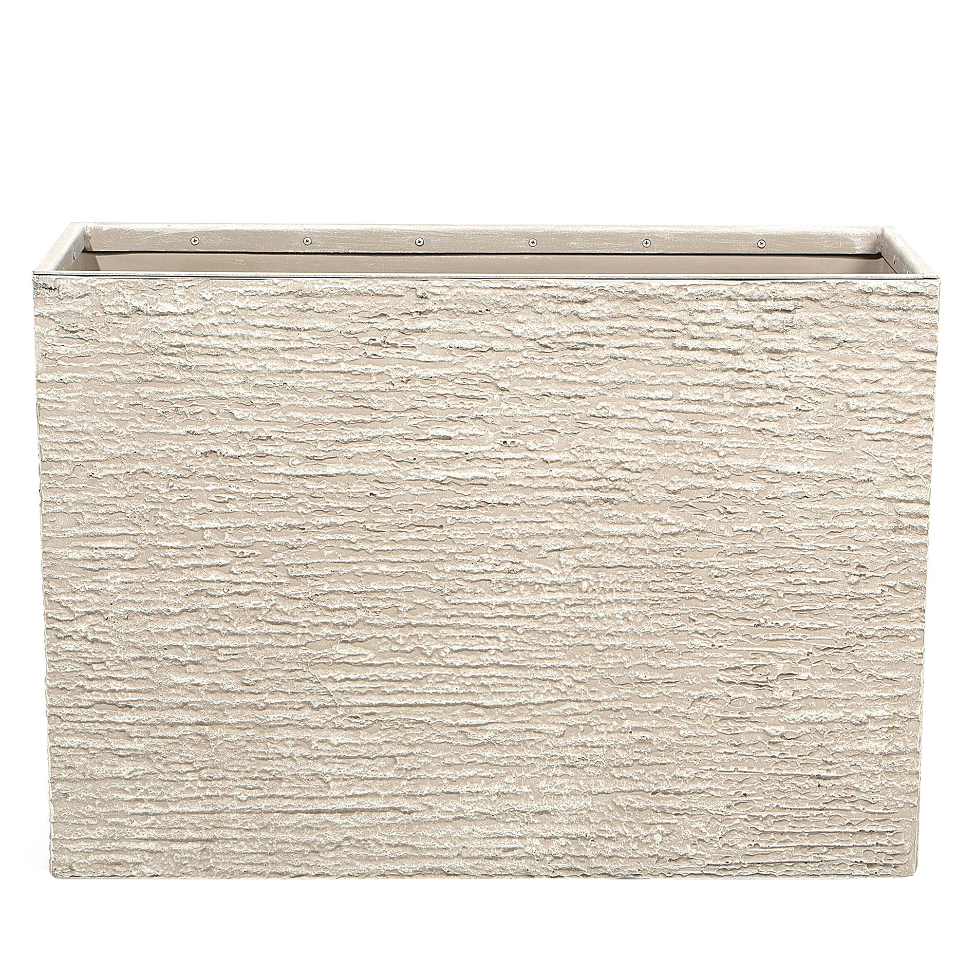 Cache-pot d'extérieur Fibre d'argile Beige clair EDESSA - Beliani - Image 1