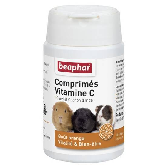 Complément alimentaire Cochon d'inde - Vitamine C - Beaphar 100 comprimés