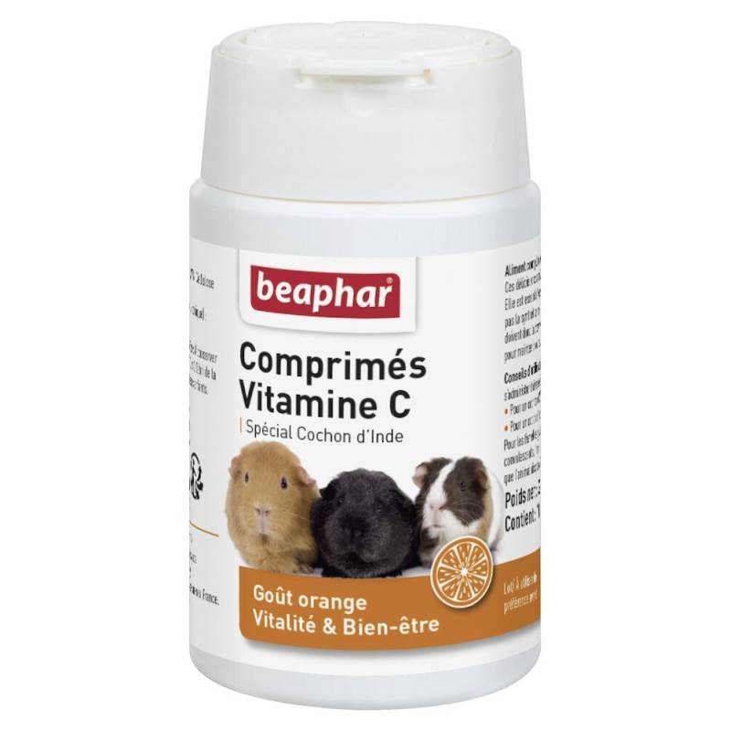 Complément alimentaire Cochon d'inde - Vitamine C - Beaphar 100 comprimés